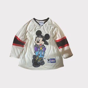 Moschino x H&M Disney Mickey Mouse Jersey Mesh T-Shirt Small Womens